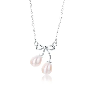 Female Nice Accessories Fashion Delicate Simple Natural Freshwater Pearl Large Pearl Necklace