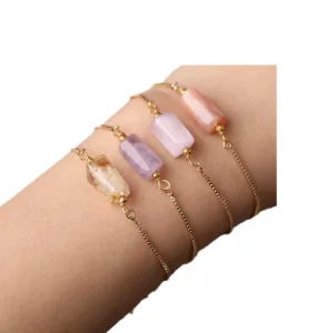 Fenyi Fashion Exquisite Jewelry Natural Crystal Beads Adjustable Designer Bangles Bracelets