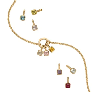 Fenyi Jewelry Retro Fashion Simple Luxury Colorful Single Gemstone Design Pendant Necklace Accessories for Women