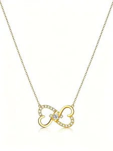 Fine 925 Sterling Silver Heart Pendant Necklace for Women Dainty Daily Wear Silver Necklace Party Gift