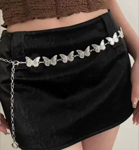 Fine Fashion Women’s Butterfly Body Chain Vintage Style Gold Plated Alloy Jewelry