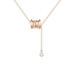 Fine Jewelry Custom Link Chain Necklaces Silver Color Stranded Small waist Style Internet Celebrity Fashion for Women