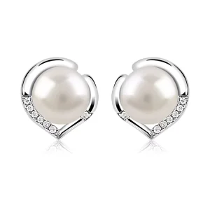 Fine Jewelry Pearl Fashion Jewelry Ladies 925 Silver Earrings