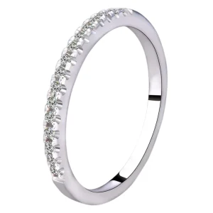 Fine Jewelry Women Simple S925 Sterling Silver Moissanite Ring GRA VVs1 Moissanite Ring Band of Ladies Women Gifts