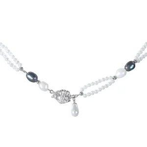 Fine Layered Pearl Pendant Necklaces for Women 925 Sterling Silver Fashion Chains Seashell Necklace Designer Custom Jewelry