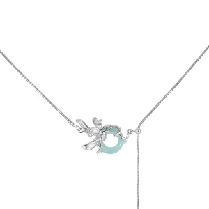 Fine Orchid Quartz Pendant Jewelry Necklaces Women 925 Sterling Silver Fashion Chains Tassel Gemstone Necklace Designer Custom