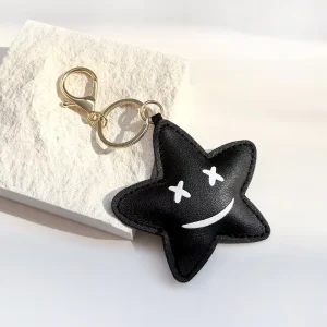 Finestyle Handmade PU Material Durable Eco Friendly Fashion Style Bag Charms for Handbag Purse Charm Pendant Keychain
