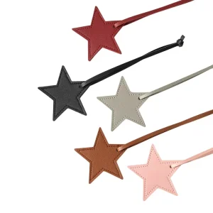 Five-Pointed Star Bag Charm Portable PU Leather Pendant Urban Simplicity Versatile Accessory Bags