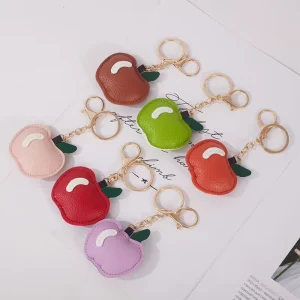 Fluffy Shaped Pendant PU Leather Cute Bag Hanging Ornament