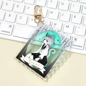 For Custom Design Anime Cartoon Cute Shine Acrylic Keychains Charm Gift with Custom Logo Embossed