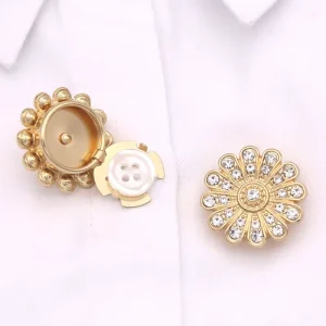 Fower Clip Button for Shirt Decorative Cover Cufflinks Button Flower Clip Button LSCB151