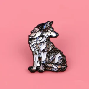Fox Brooch Badge Clothing Backpack Accessories Brooch Alloy Chest Badge Spot