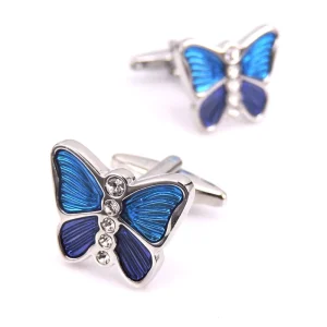 Frame Cute Fashion Cufflinks Animal Butterfly Bee Turtle Dog Fish High Quality Iron Material Unisex French Shirt Accessories