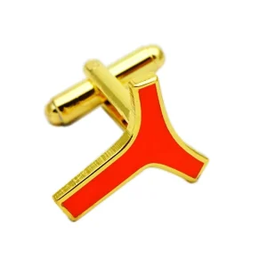 Free Design Best Quality Custom Logo Metal Cufflinks Personalised Hard Enamel 24k Gold Plated Custom Cufflinks