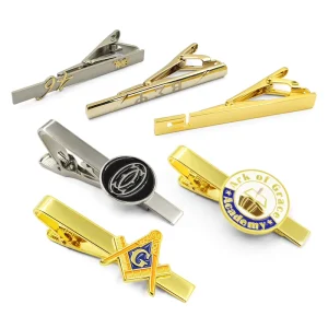 Free Design Fashion Suit Shirt Brand Set Box Men Masonic Tie for Clip Custom Stainless Steel Cufflink and Airplane Tie Clip