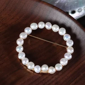 Freshwater Pearl Brooch Designer Brooches Fashion Jewelry Brooches Clothing Accessories