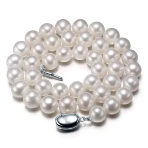 Freshwater Pearl Necklace 6 11mm Near Round Full Strand Strong Luster Clean High Quality Pearl Jewelry