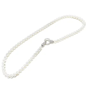 Freshwater Pearl Necklace Fashion Elegant Women Jewelry Beaded Choker Vintage Design 5mm 6mm Luxury Pearl Jewelry