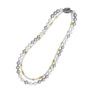 Freshwater Pearl Necklace for Women Girls Beaded Choker Chains for Wedding Gifts