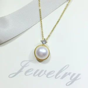 Freshwater Pearl Pendant Necklace White Color AAAAA Grade Sweater Chain Preserving Pearl Jewelry Web Celebrity Live