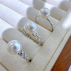 Freshwater Pearl Rings Women Fashion Pearl Jewelry