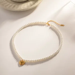 Freshwater Pearls Necklace Fashion Jewelry Stainless Steel Necklace Accessories Women Designer Jewelry