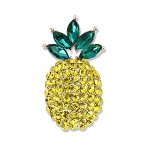 Fruit Brooches Fashion Rhinestone Creativity Fun Pineapple Brooches for Women