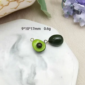 Fruit Resin Jewelry Fashion Painted Pendants Accessories DIY Handmade Fruit Ornaments Accessories