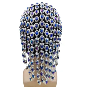 Full Face Jewelry for Women Mardi Gras Full Face Mask