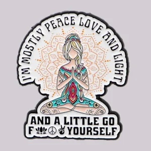 Funny Yoga Enamel Pins Humorous Quote Brooches For Women Lapel Pins Badge on Backpack Costume Accessories Jewelry Friends Gift