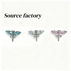 G23 Titanium Labret Stud Jewelry for Dragonfly Ear Piercings 16G