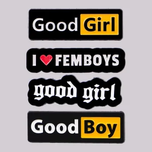 GOOD BOY Enamel Pin Cute Cartoon Lapel Pins Badge