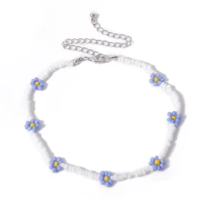Geometric Beaded Jewelry Seed Beaded Flower for Women’s Necklace Bracelets Anklet