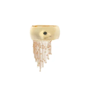 Geometric Hanging Tassel Wide Band Bracelet for Women High-End Women Jewelry Cross-Border Supply