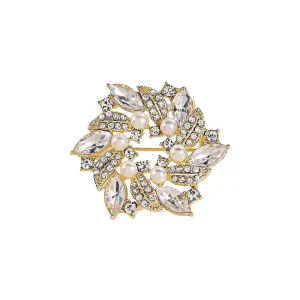 Geometry Flower Brooches Fashion Jewelry for Children and Weddings Main Material Alloy