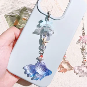 Girls’ Chain Keychain Small Fish Keychain
