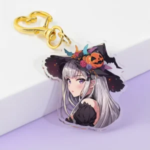 Glitter Epoxy Acrylic Charm Your Own Design Hologram Shaker Keychain Phone Charm for Standee