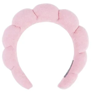 Gmagic Women Long Hair Plastic Waterproof Pink Cute Soft Hairband Makeup Wash Accessories Spa for Facial Washing