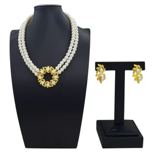 Gold Designs Women Jewellery Set Party Fine Costume Jewelry Set Necklace Jewellery Sets HD2550811