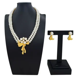 Gold Designs Women Jewellery Set Party Fine Costume Jewelry Set Necklace Jewellery Sets HD2550911