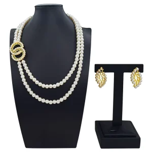Gold Designs Women Jewellery Set Party Fine Costume Jewelry Set Necklace Jewellery Sets HD2551112