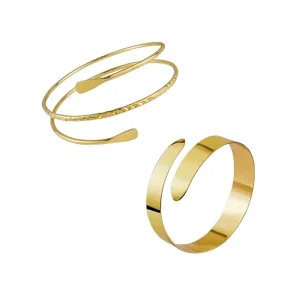 Gold Leaf Fashion Jewelry Bracelets Bangles Headbands Arm Open Wide Cuff Bracelet Accessories for Women