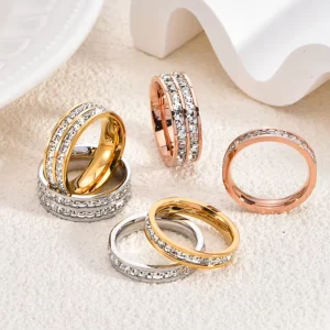 Gold Plated 316L Stainless Steel Women’s Body Jewelry Zircon Size 5-12 Starry Night Couple Plug & Tunnel Jewelry