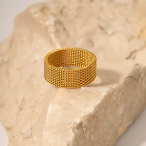 Gold Plated Fashion Jewelry Rings Stainless Steel Rings Jewelry Women Accessories Designer Jewelry