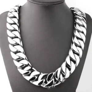 Gold Plated Hip Hop 32MM Luxury Cuban Link Men Cuban Link Custom Heavy Gold Miami Link Chain Necklace