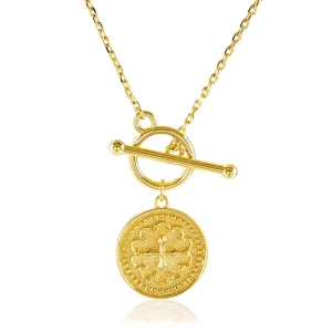 Gold Plated Sterling Silver Link Necklace Bold Cuban Style Luxury Engagement Gift Unisex Fashion