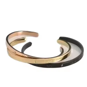 Gold Plated Women’s Romantic Stainless Steel Bracelet Luxury Ring
