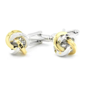 Gold Silver Love Knot Sublimation Cufflinks for Men Custom Business Suit Shirt Wedding Tailor Tuxedo Luxury Cufflinks