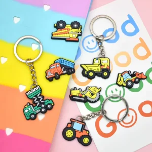 Good Quality Eye-catching Keychain Novelty Sleutelhanger Stylish Colorful Trendy Mini Washable Non-toxic Keychain