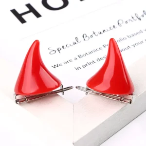 Gothic Party Cosplay Costume Pin 1 Pair Small Demon OX Hairpins Halloween Accessories Horn Hairpins